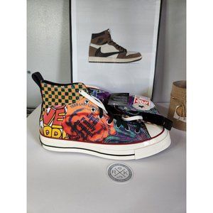 Converse Chuck 70 HI "JFG" Tee Design Mens Size 9.5 & 10 NEW Shoes BLK-Multi